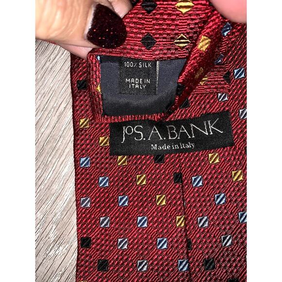 Jos. A. Bank Vintage Silk Necktie Set of 5 Multicolor Geometric Men's Ties - Picture 3 of 13